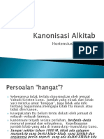 Kanonisasi Alkitab Presentasi