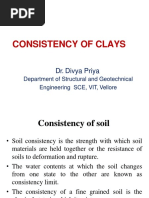 Consistency of Clays: Dr. Divya Priya