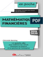 En Poche: Mathématiques Financières