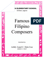 Famous Filipino Composers: Arthly Joniel C. Dela Cruz