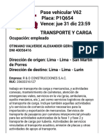 Solicitud de Pase Personal Laboral