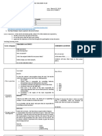 A. Topic: Parts of The Brain B. Skills: Illustrating, Identifying, Defining C. Materials