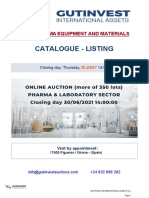 Catalogue - Listing: Lab & Pharma Equipment and Materials