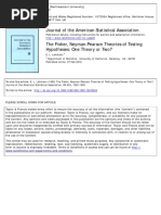 Journal of The American Statistical Association