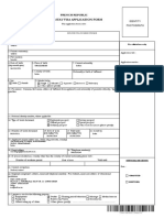 Long-Stay Visa Application Form: French Republic