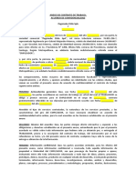 Anexo de Contrato de Trabajo - Confidencialidad - Modelo Marco