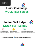 Junior Civil Judge: Mock Test Series