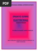 Ensayo Sobre Electricidad Iem Escuela Normal Superior de Pasto