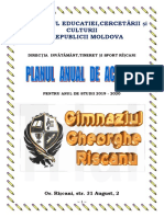 Planul Anual de Actiuni 2019 2020 1