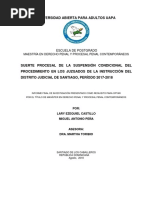 2018 Rep Dominicana Suerte Procesal Supens Condicional Procedimiento Juzgado Santiago 2017