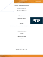 Estudio de Caso Sobre Proyecto de Financiación (Interés Compuesto) We