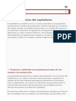 10 Características Del Capitalismo - Significados