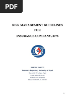 Risk Management Guidelines FOR Insurance Company, 2076: Beema Samiti Insurance Regulatory Authority of Nepal