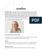 Accenture PLC Is An Irish-Domiciled Multinational Professional Services Company