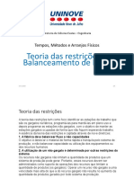 Aula 7 - Teoria Das Restrições e Balanceamento