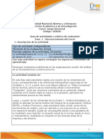 Guía de Actividades y Rúbrica de Evaluación - Unidad 1 - Fase 1 - Reconocimiento Del Curso