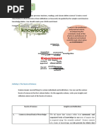 Experiment: Activity I. Defining Science