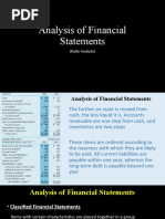 Analysis of Financial Statements