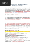 Practice Questions On Time Value of Money