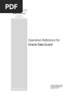 Oracle Data Guard Operation Reference V1.0