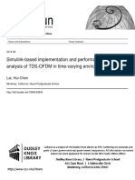 Simulink-Based Implementation and Performance Analysis of TDS-OFDM in Time-Varying Environments