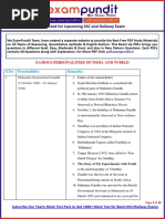 Expected Famous Personalities of India and World For SSC and Railway Exam