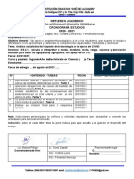 Matematica (Segundos) Cronograma para El Refuerzo Academico Remedial