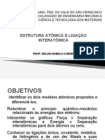 02 - Estrutura Atômica e Ligação Interatômica