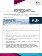 Activity Guide and Evaluation Rubric - Task 1 Reflection Based On Good and Bad Experiences - Guiding Questions