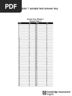 TKT Module 1 Sample Test Answer Key