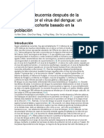 Riesgo de Leucemia Después de La Infección Por El Virus Del Dengue