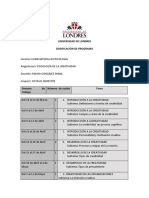 Dosificación y Planeación - Psicología de La Creatividad. Diana Palma G.