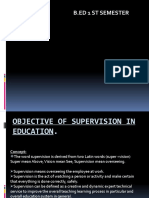 Objective of Supervision in Education