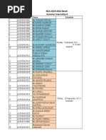 Intership Presentation Schedule 5TH SEM 2019-2022