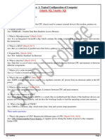 Chapter-1: Typical Configuration of Computer: (1mark - 1Q, 3 Marks - 1Q)