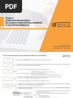 Título V Constitución Española de Las Relaciones Entre El Gobierno Y Las Cortes Generales