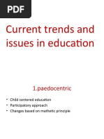 Current Trends and Issues in Education