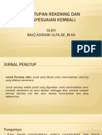 Perrtemuan 16. Penutupan Rekening Dan Penyesuaian Kembali