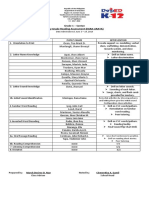 Grade 1 - Santan Early Grade Reading Assessment (EGRA-ARATA)