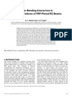 Shear-Bending Interaction in Debonding Failures of FRP-Plated RC Beams