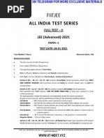 FIITJEE AITS 2021 Papers (Iit-Neet - Xyz)