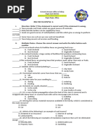 Pre-Test in Epp/Tle 6 I-Direction: Write T F The Statement Is Correct and F If The Statement Is Wrong