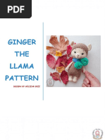 Ginger The Llama Pattern