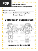 Cuadernillo Diagnóstico 2° Grado