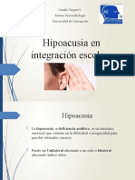 Hipoacusia en Integración Escolar