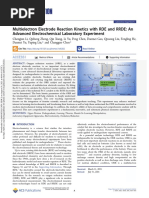 Multielectron Electrode Reaction Kinetics With RDE and RRDE: An Advanced Electrochemical Laboratory Experiment