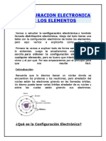 Configuracion Electronica de Los Element