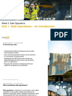 Unit 1: Safe Operations - An Introduction