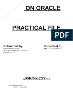 Shashwat Arya - 0201bca153 - Lab On Oracle File