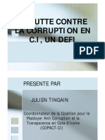 Lutte Contre La Corruption en CI